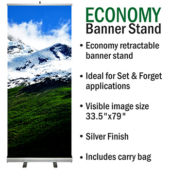 Easy to set up durable retractable roll up stands printed in Toronto